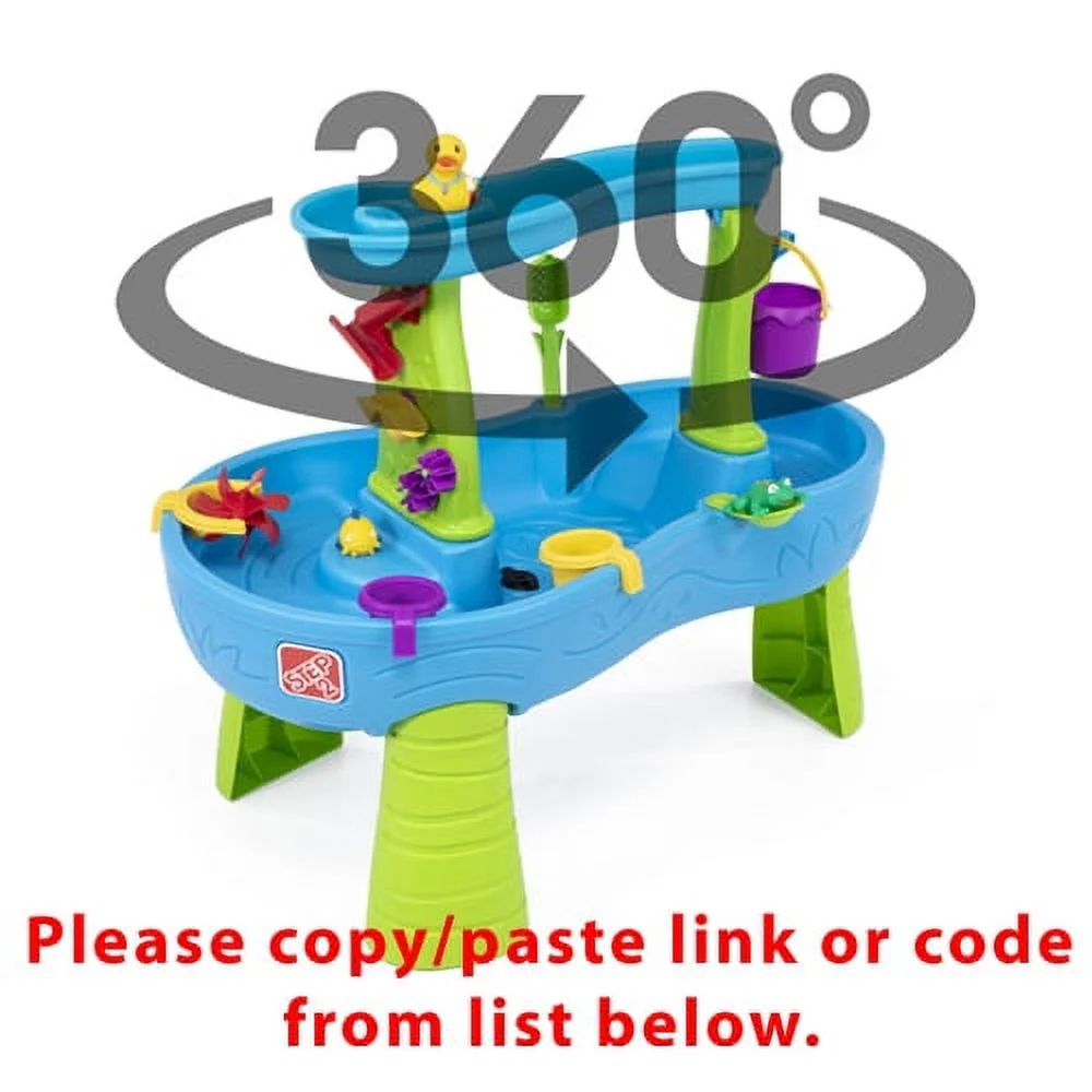 Step2 Rain Showers Splash Pond Blue Plastic Water Table for Toddlers - Inhomebuy