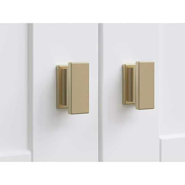 NewAge Products Home Cabinet Brushed Nickel Contemporary Square Knob - Inhomebuy