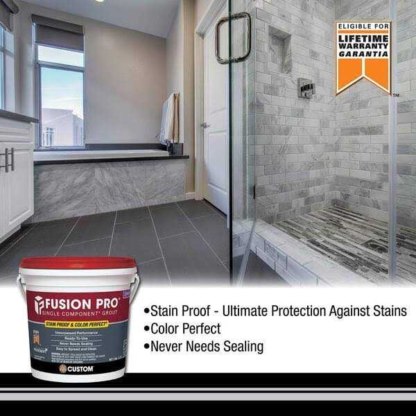 Custom Building Products Fusion Pro 1-gal Single Component Grout - Inhomebuy