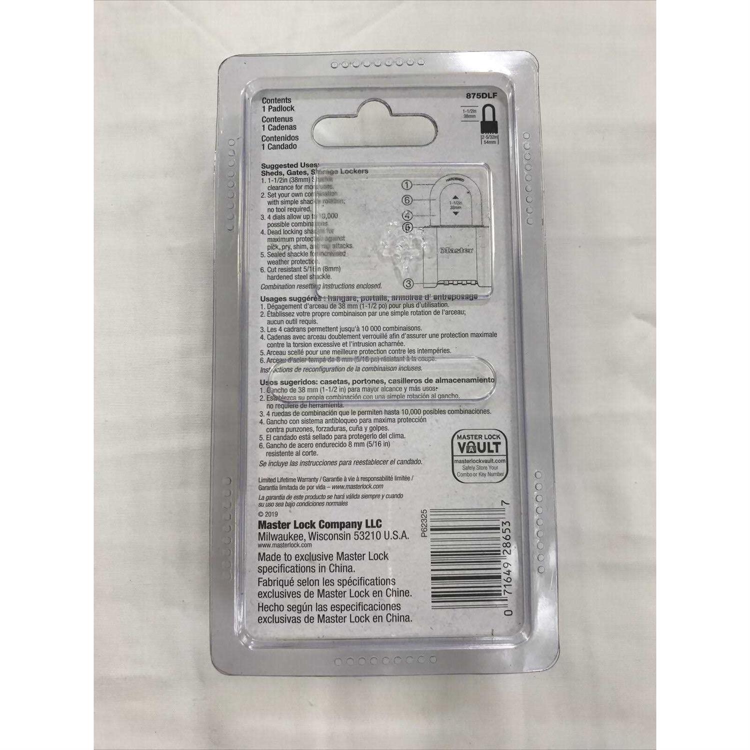 Master Lock 8320D Keyed U-Lock - Inhomebuy