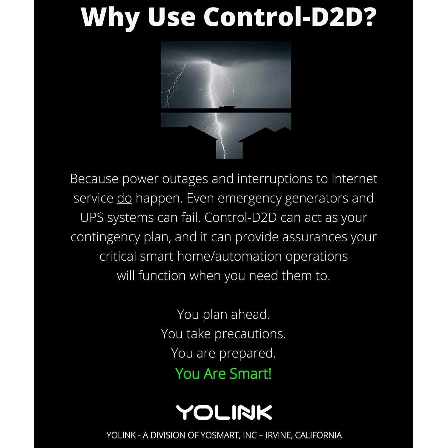 Yolink 1000 ft. Smart Outdoor Temperature Sensor with Probe, Long Range, High and Low Alarm - Inhomebuy