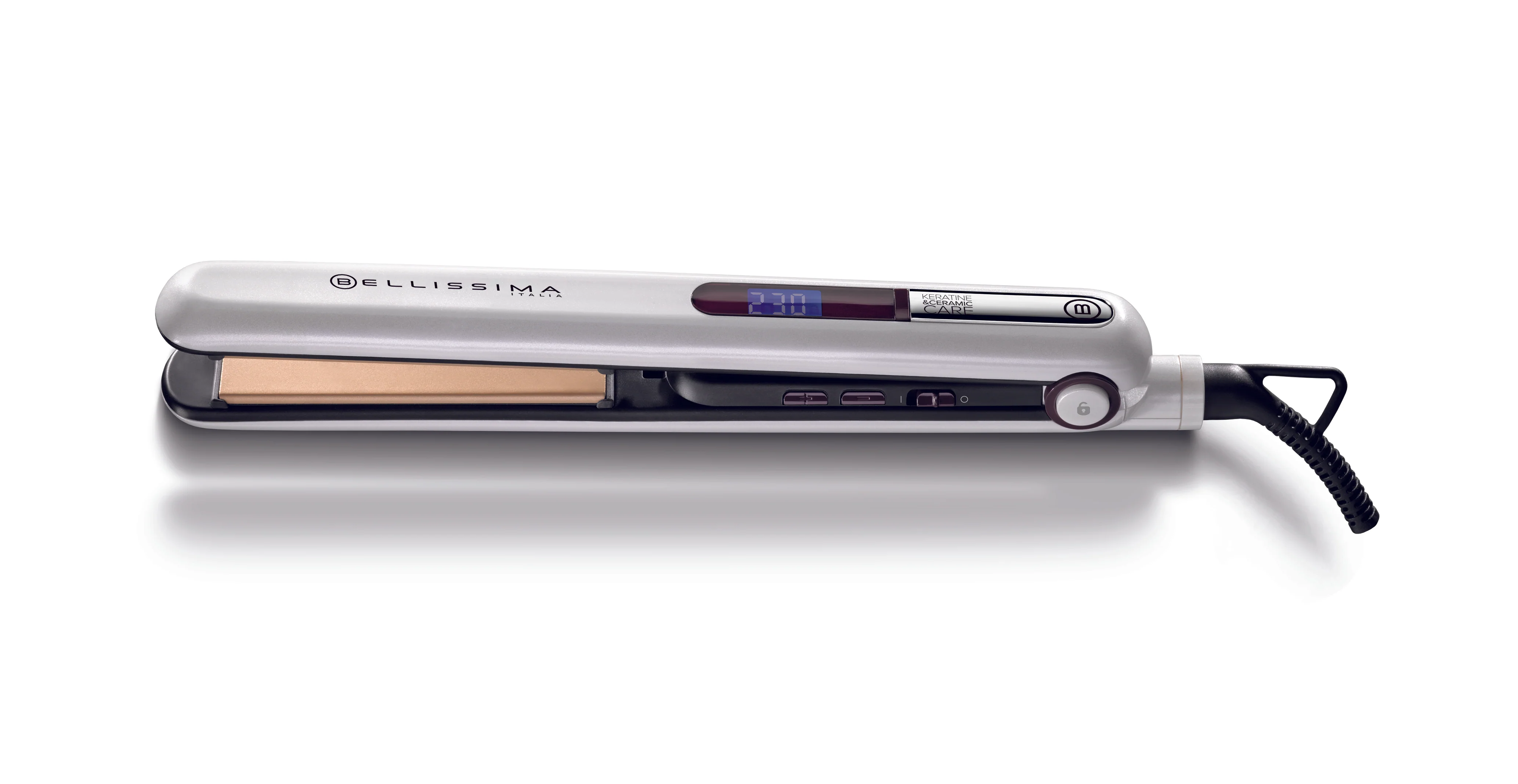 Straightener Keratine & Ceramic Care, LCD, 230°C - Inhomebuy