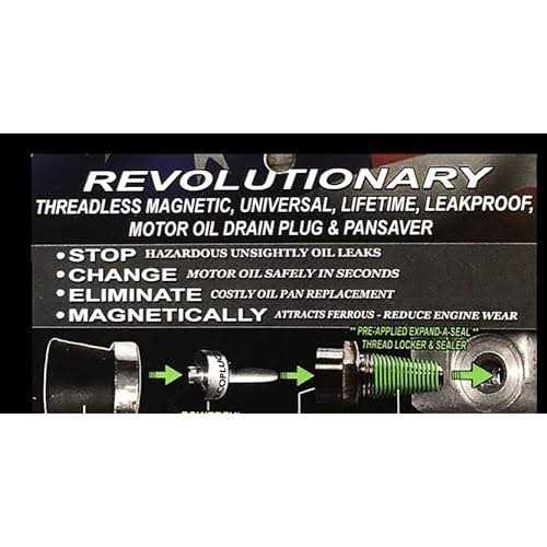 Eco-Plug Oil Drain Plug Aluminum Oil Tapered Drain - Inhomebuy