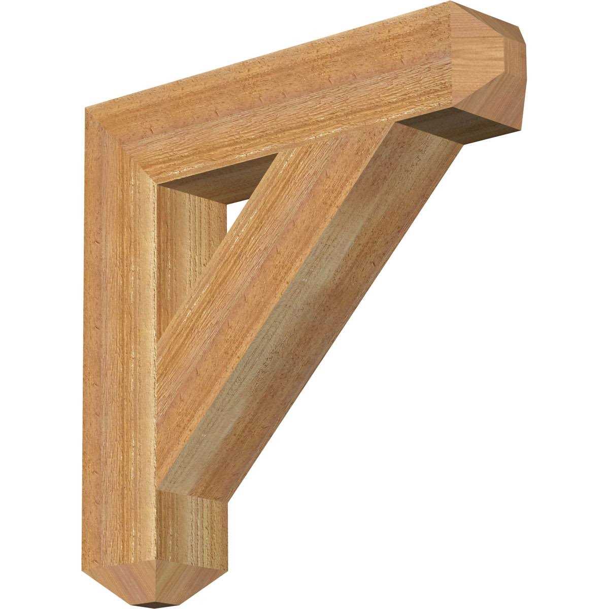 Ekena Millwork 6W x Traditional Craftsman Rough Sawn Bracket - Inhomebuy
