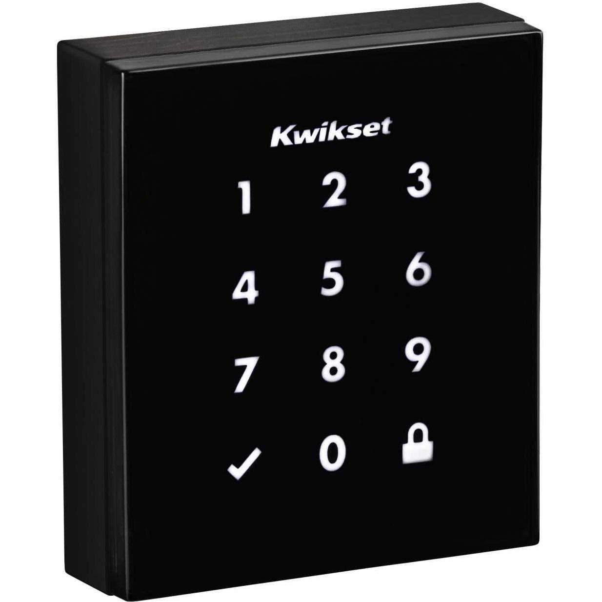 Kwikset Obsidian Keyless Z-Wave Electronic Touchscreen Deadbolt 954OBN - Inhomebuy