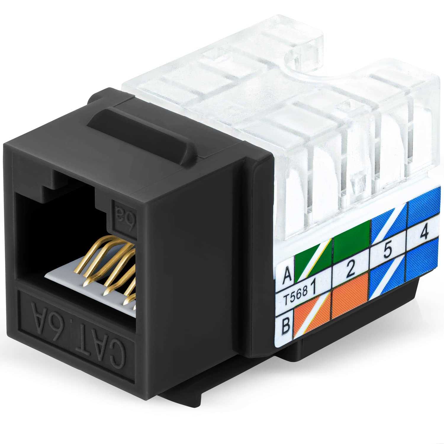 Everest Media Solutions RJ45 CAT6/5e Keystone Jack - Inhomebuy