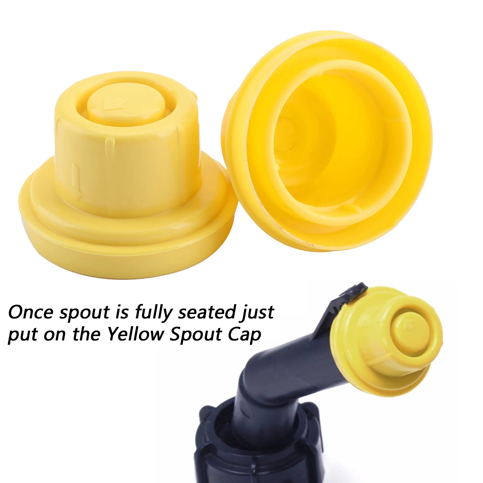 10x Replacement YELLOW SPOUT CAP Top For BLITZ Fuel GAS CAN 900302 900092 900094 - Inhomebuy