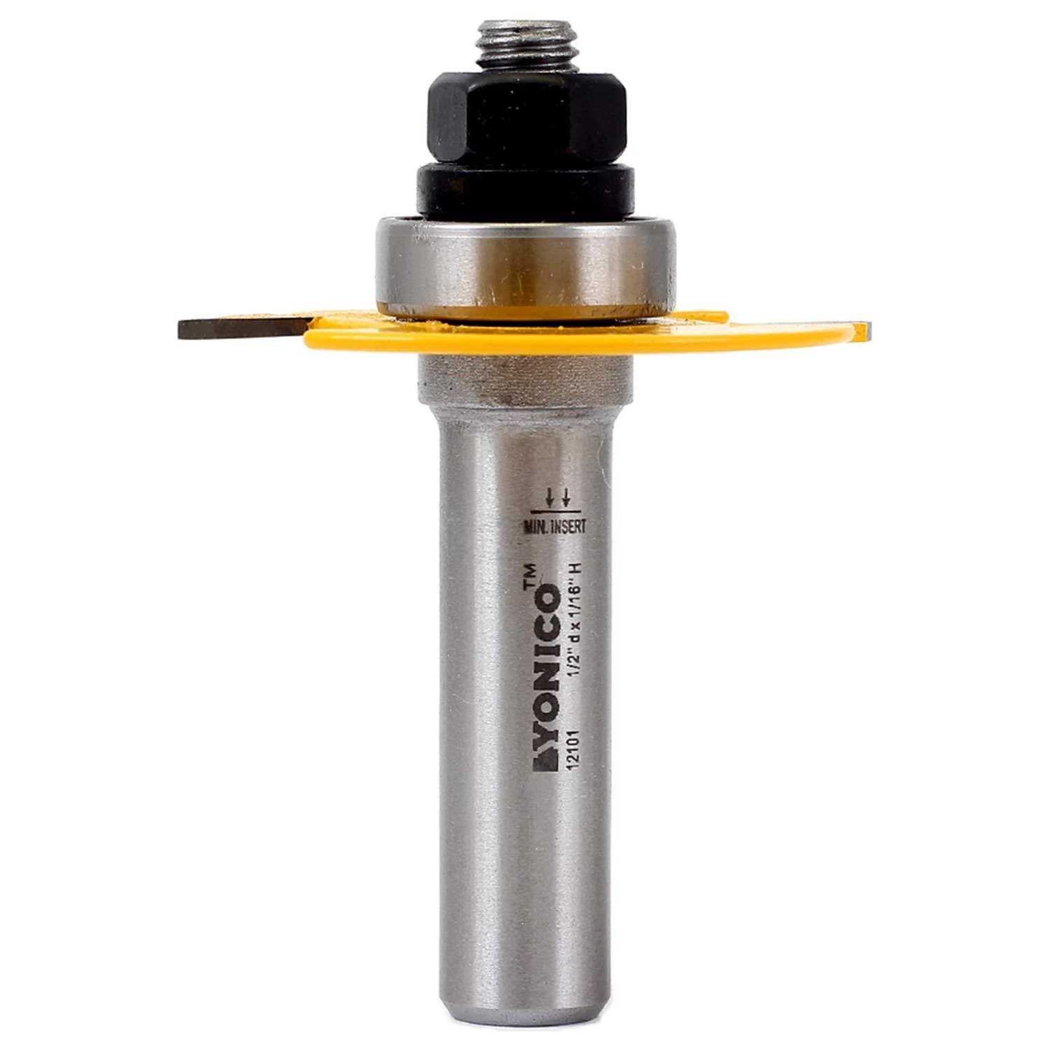 Yonico Router Bits Bevel Edge Forming 60 Degree 1/2-Inch Shank 13918 - Inhomebuy