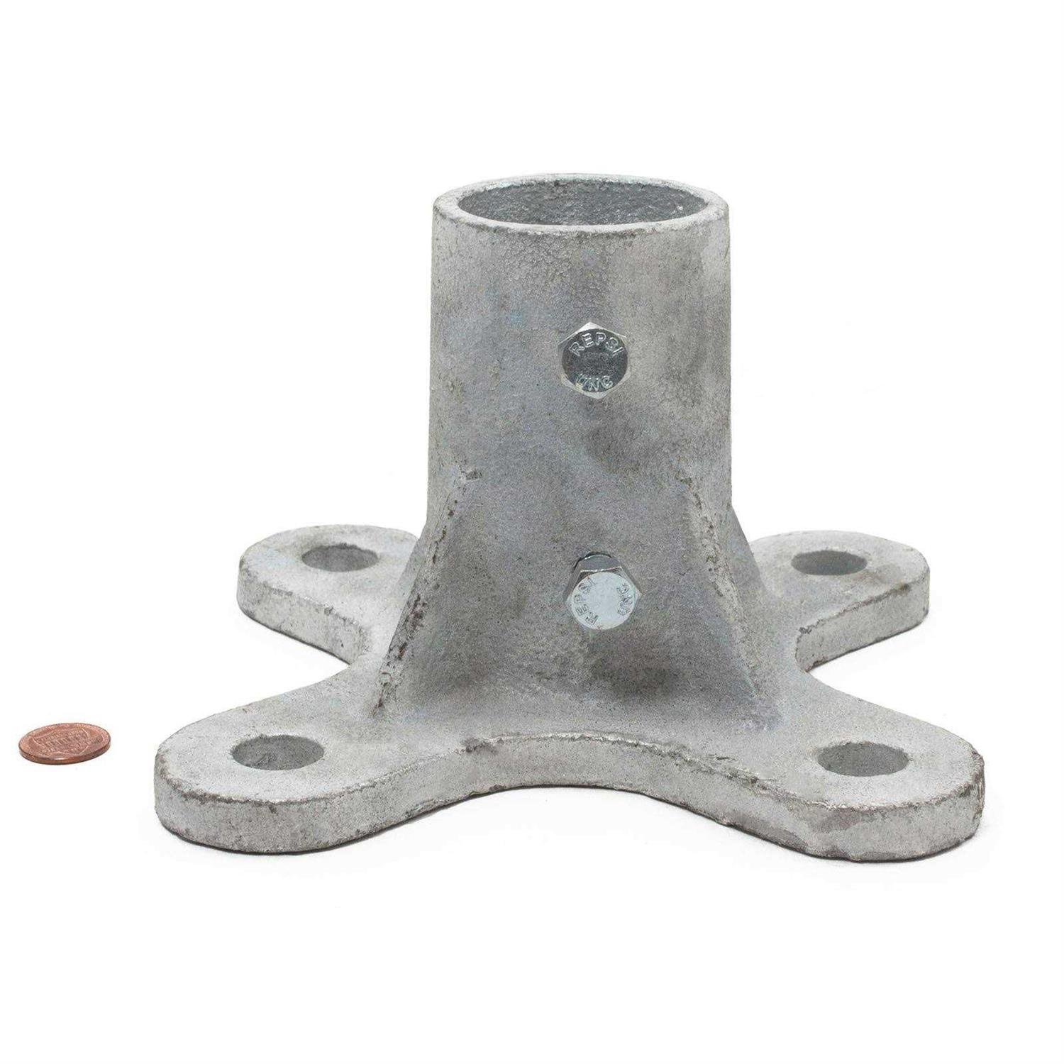 Plum Fittings Posts Floor Flange w/ 2 Set Screws - Inhomebuy
