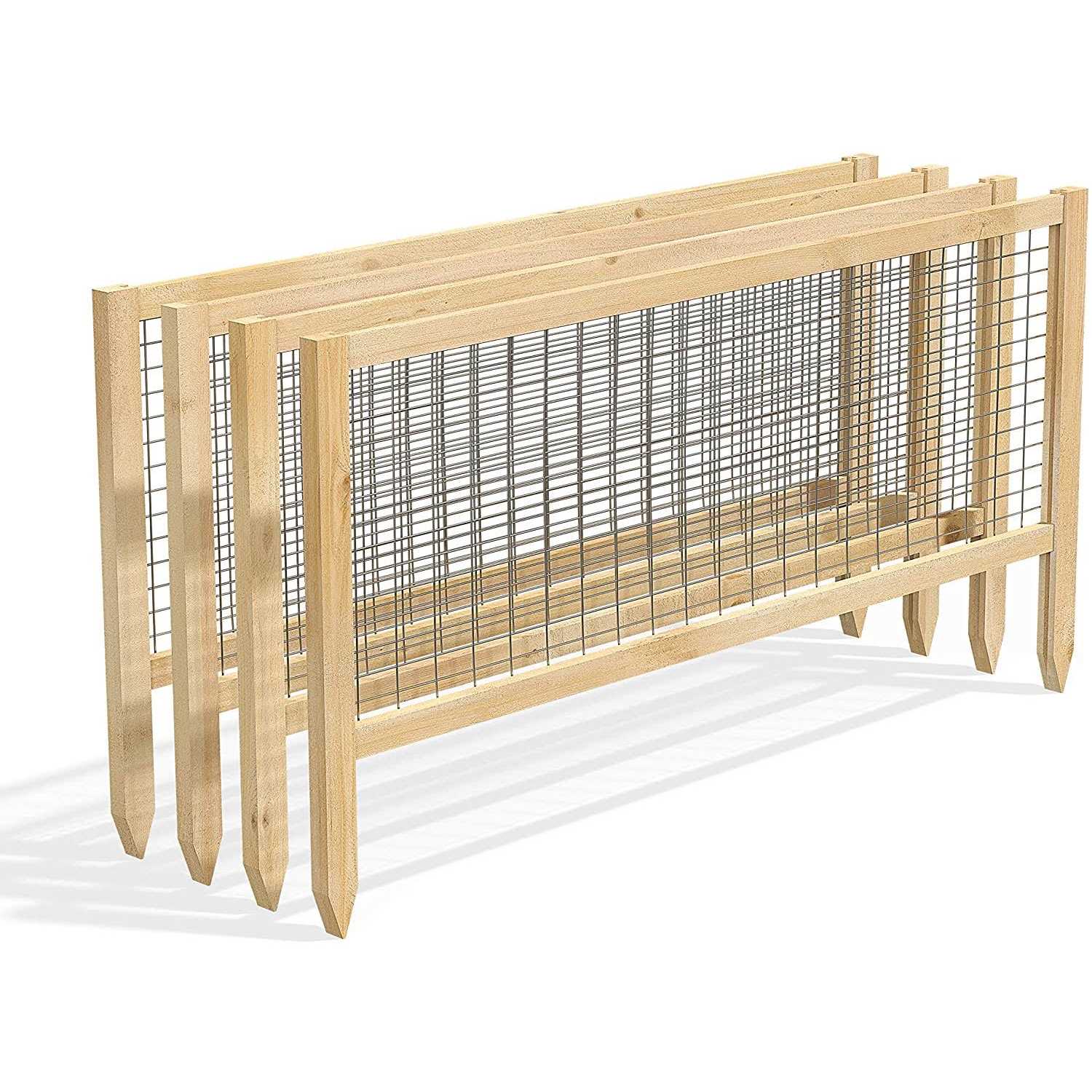 Greenes Fence CritterGuard 23.5 in. Cedar Garden Fence - Inhomebuy