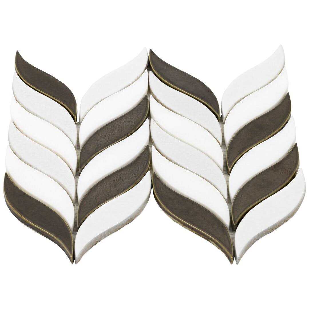 Delphi Sprig 2×22 x 3×22 Ceramic Mosaic Tile Ivy Hill Tile - Inhomebuy