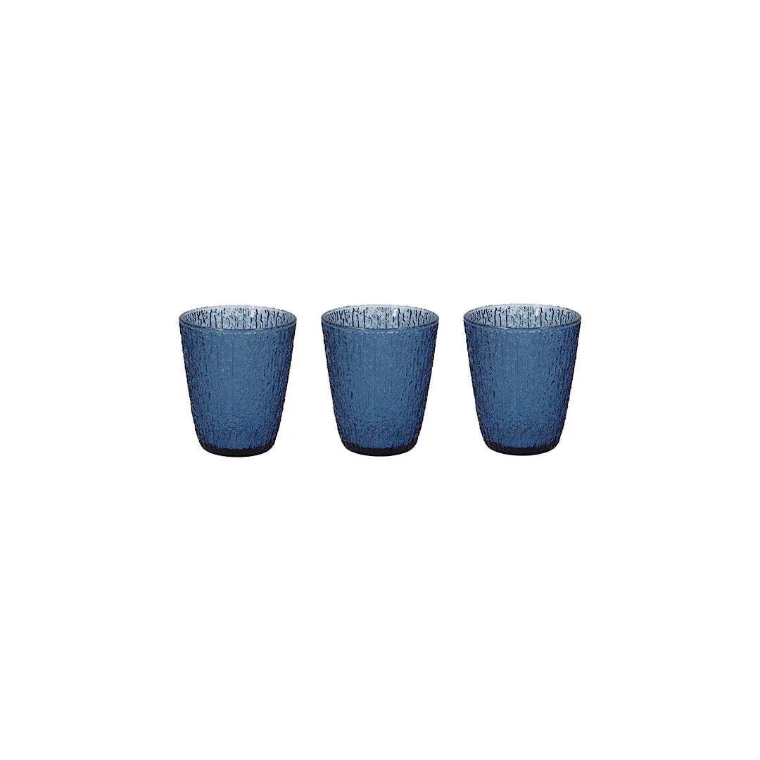 Davor - Set 3 Glasses Blue - Inhomebuy