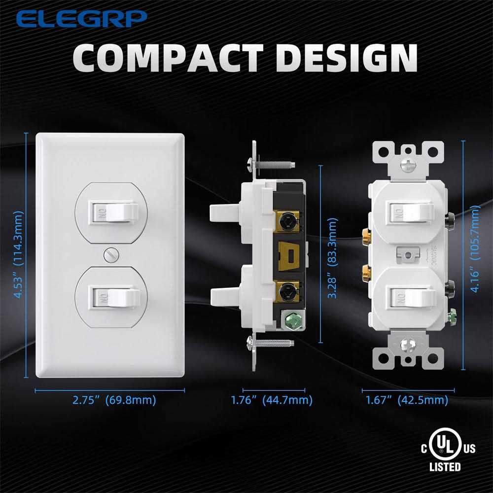 ELEGRP 15 Amp 125v Residential Grade Self Grounding Tamper Resistant Duplex Outlet - Inhomebuy