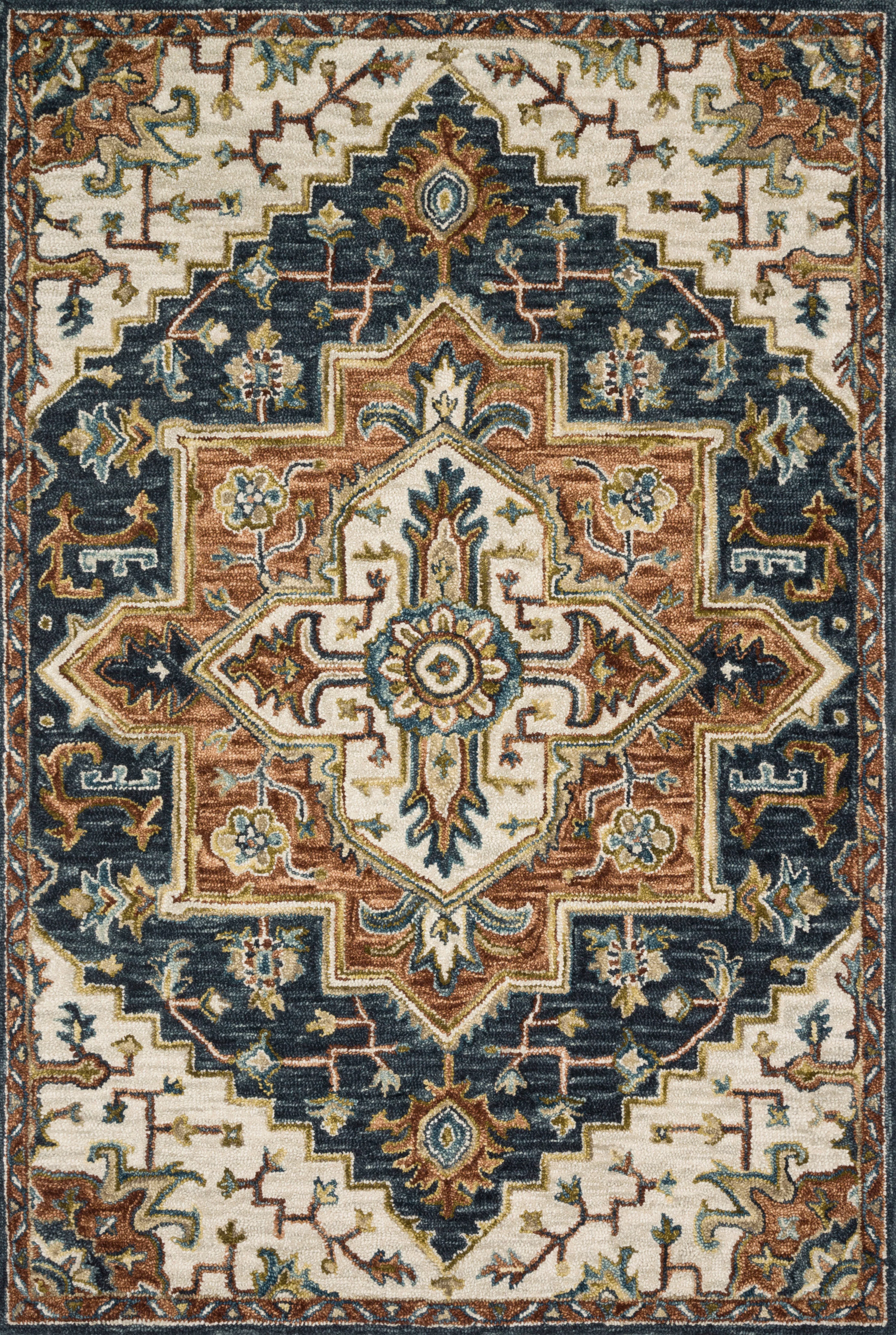 Loloi Rugs Victoria Collection Rug in Blue, Multi - 9'3