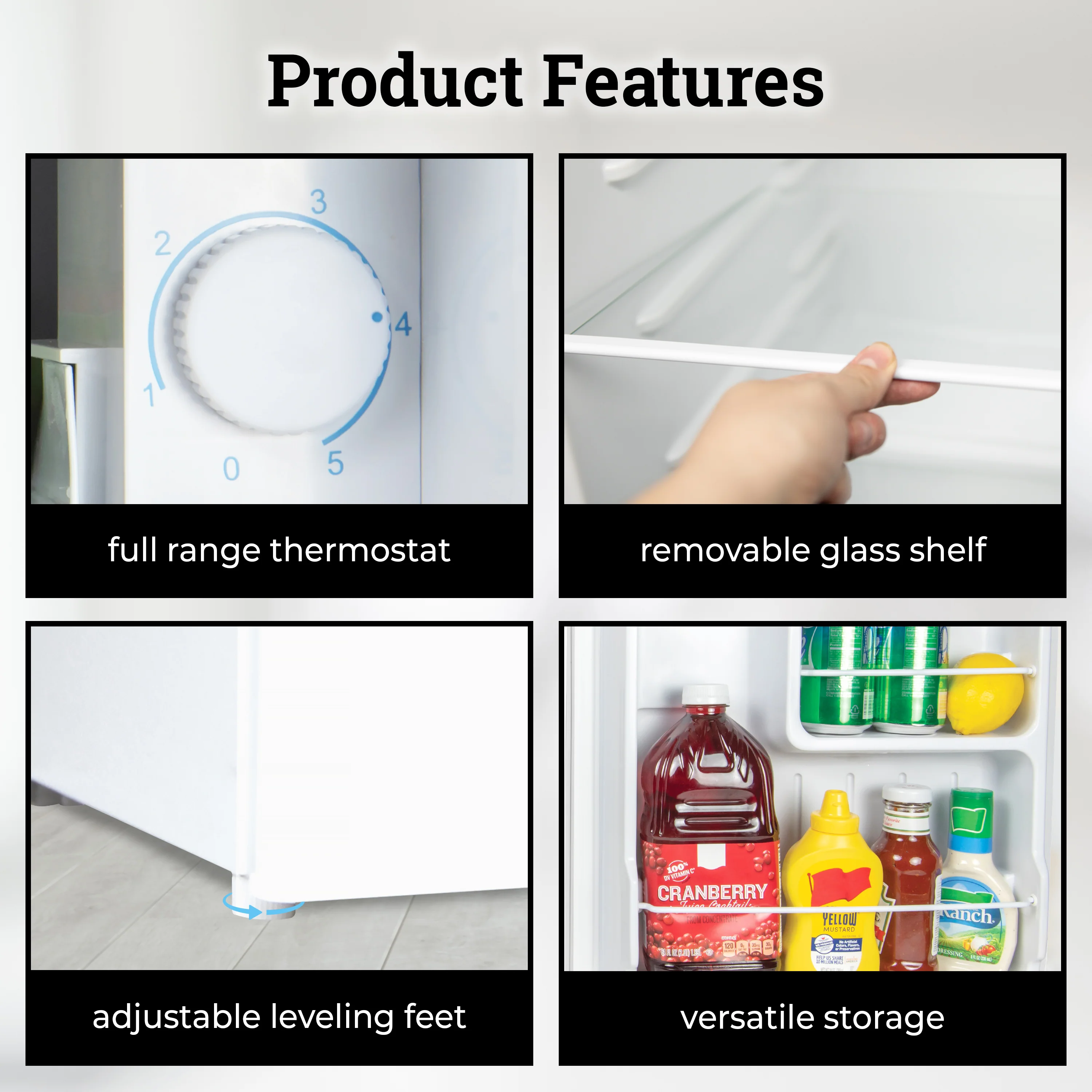 Igloo 1.6 Cu.Ft. Refrigerator With Freezer, White - Inhomebuy