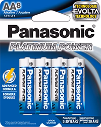 Panasonic Battery AA x8 Platinum Power | LR6XE8B - Inhomebuy