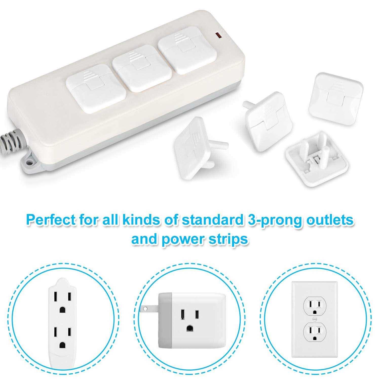 Outlet Covers Wall Plates -Duplex Outlet Covers 1-Gang Standard Size Wall Plate for Outlets - Inhomebuy