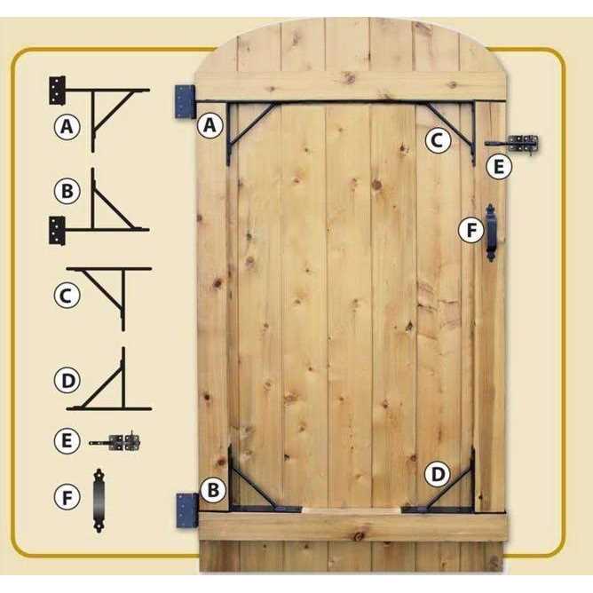 Nuvo Iron GGI0441 45 in. x 68 in. Garnet Gate Door with Arched External Rail for 48 in. Openings - Inhomebuy