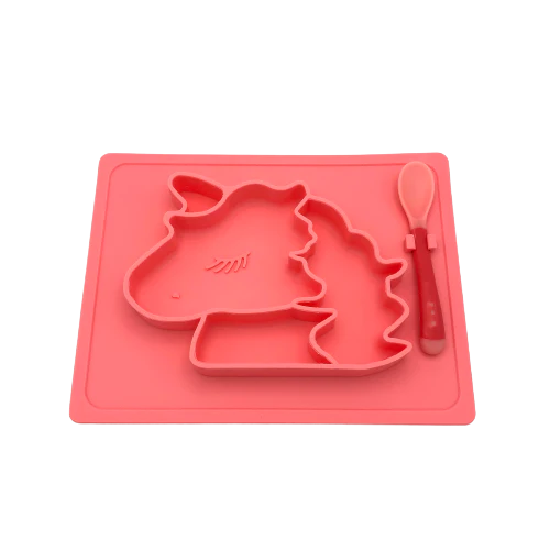 Tootsie B Unicorn Silicone Sectioned Plate | 05047 - Inhomebuy