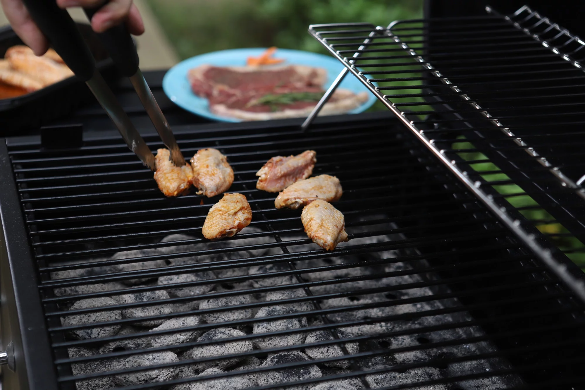 MF Studio 34'' Charcoal Grill Extra Large Portable BBQ  Grill, Black - Inhomebuy