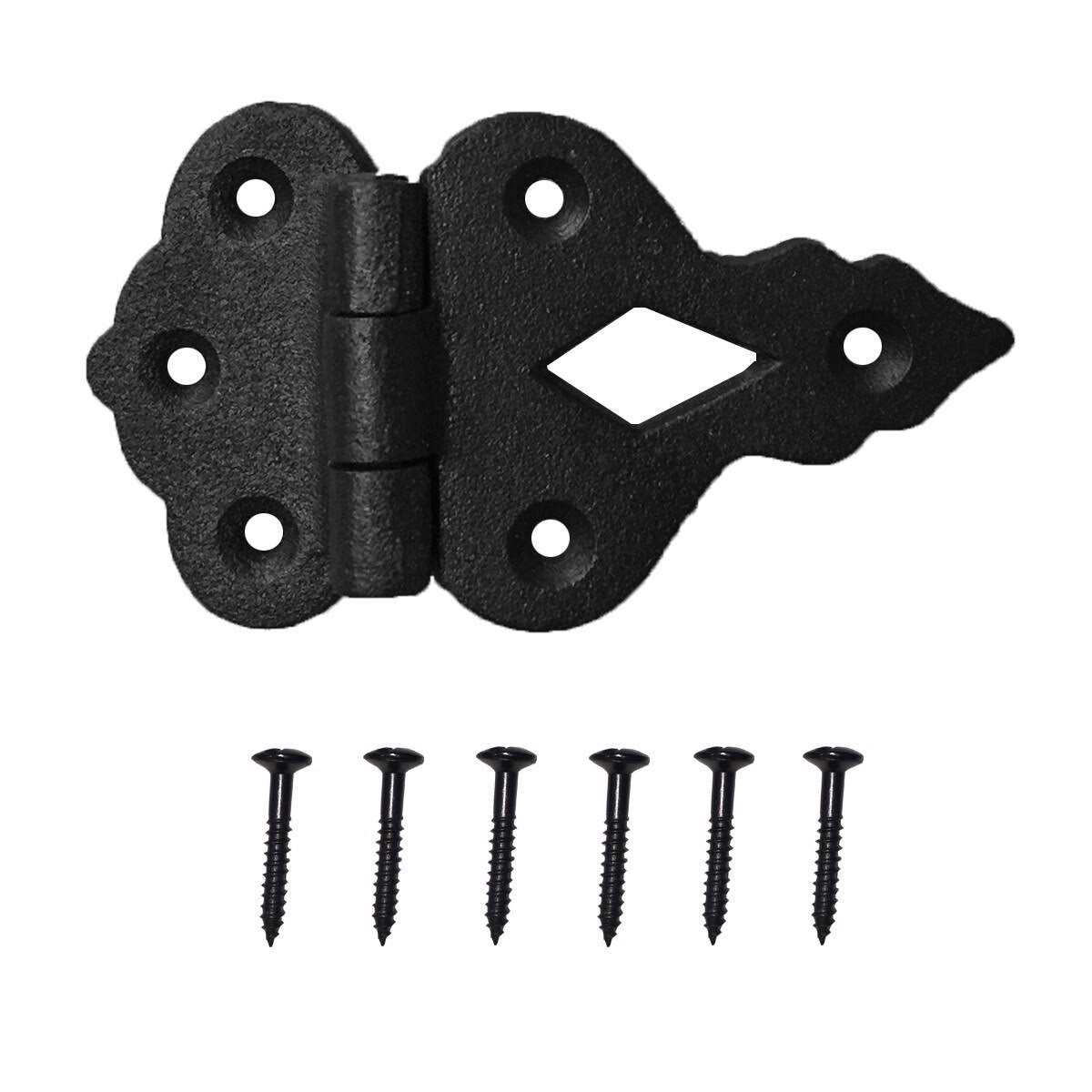 Renovators Supply Fence Gate Latch Lock Black Iron Gate Latch 12 inch - Inhomebuy