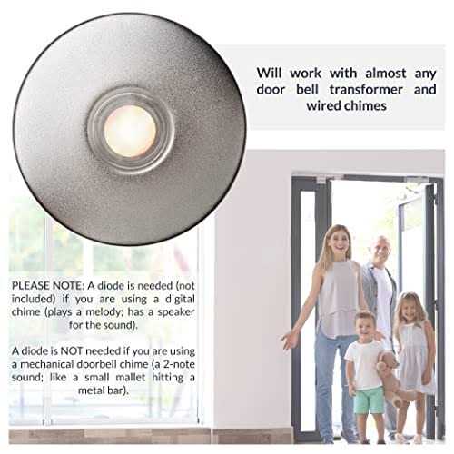 Newhouse Hardware Lighted Doorbell Button - Inhomebuy