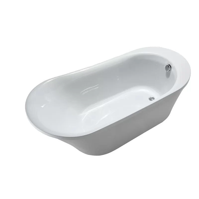 Vanity Art Acrylic 70 in. x 34 in. Freestanding Soaking Bathtub, VA6839 - Inhomebuy