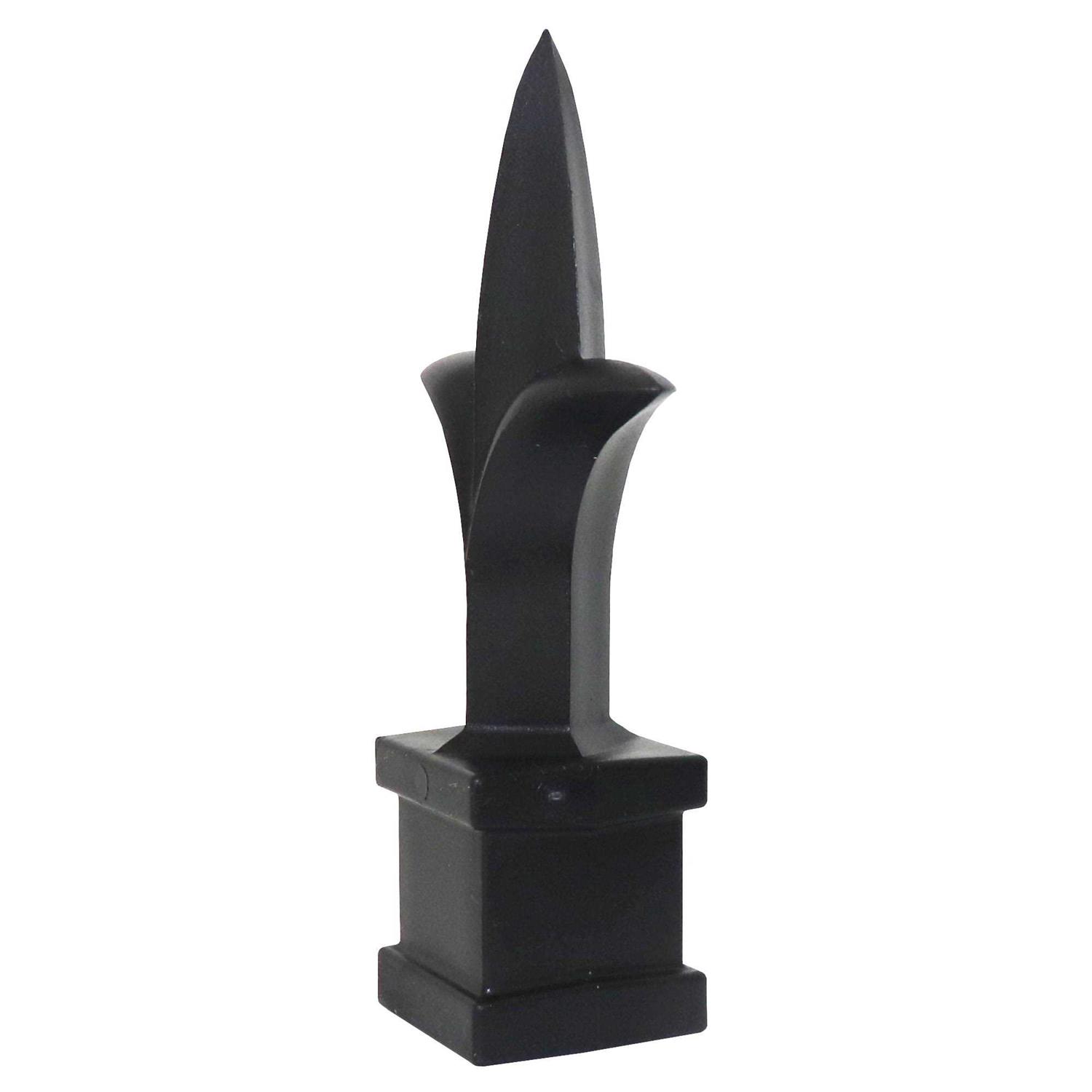 Fence Finials Trident Spear Black Decorative Fence Toppers - Inhomebuy