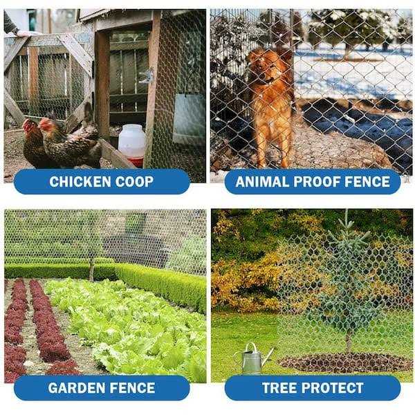 Fencer Wire 20-Gauge Poultry Netting with 2 in. Mesh - Inhomebuy