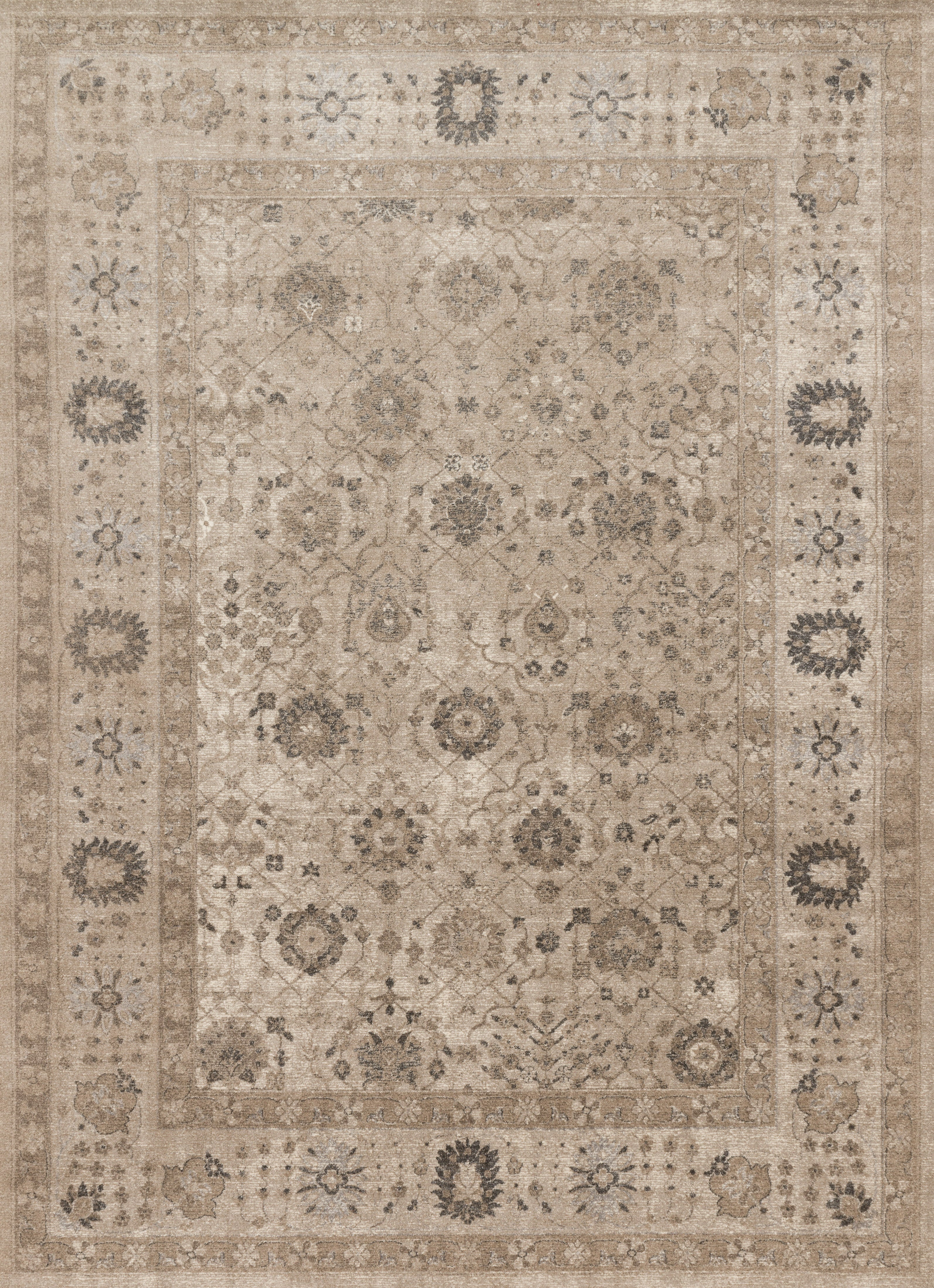 Loloi Rugs Century Collection Rug in Taupe, Taupe - 7'10
