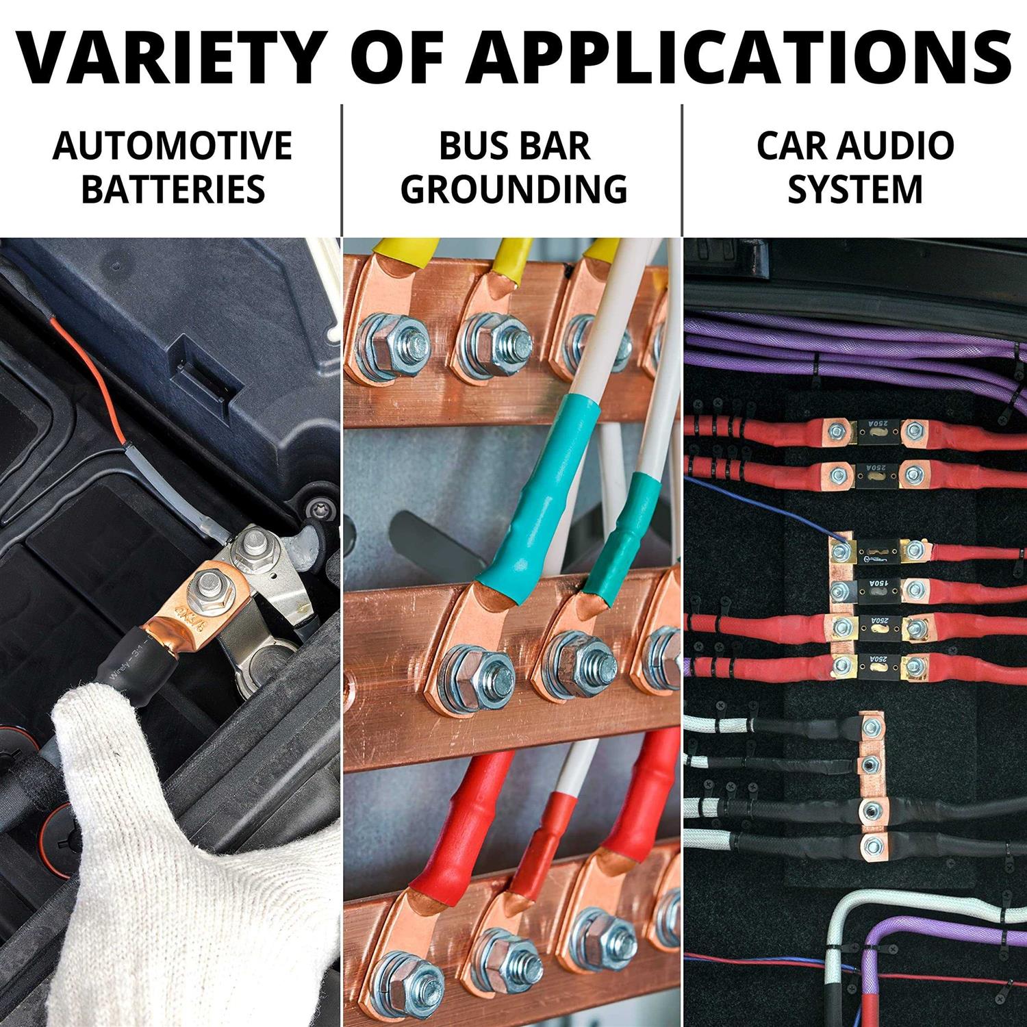 Wirefy Gauge Wire Lugs Copper Cable Lugs - Inhomebuy
