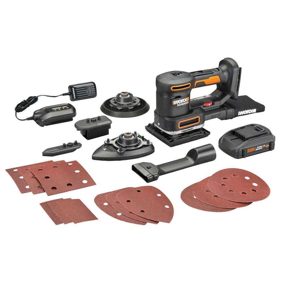 Worx 20V Cordless 5-in-1 Multi-Sander WX820L - Inhomebuy