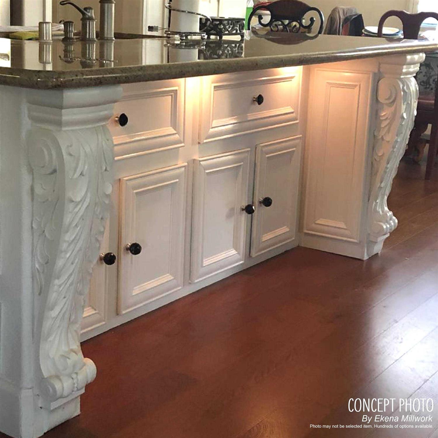 Olympic Extra Large Wood Bracket Ekena Millwork Finish BKTW01X - Inhomebuy