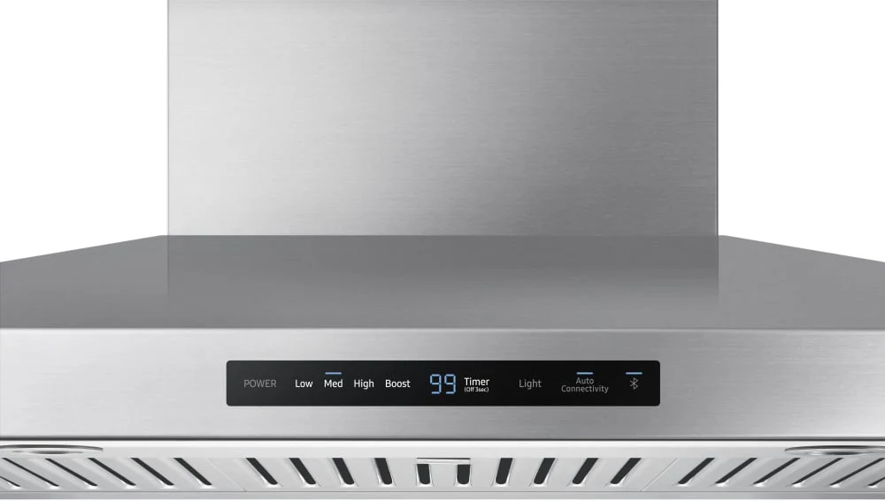 SAMSUNG 36 Inch Smart Wall Mount Chimney Range Hood with Wi-Fi and Bluetooth Connectivity - NK36K7000WS - Inhomebuy
