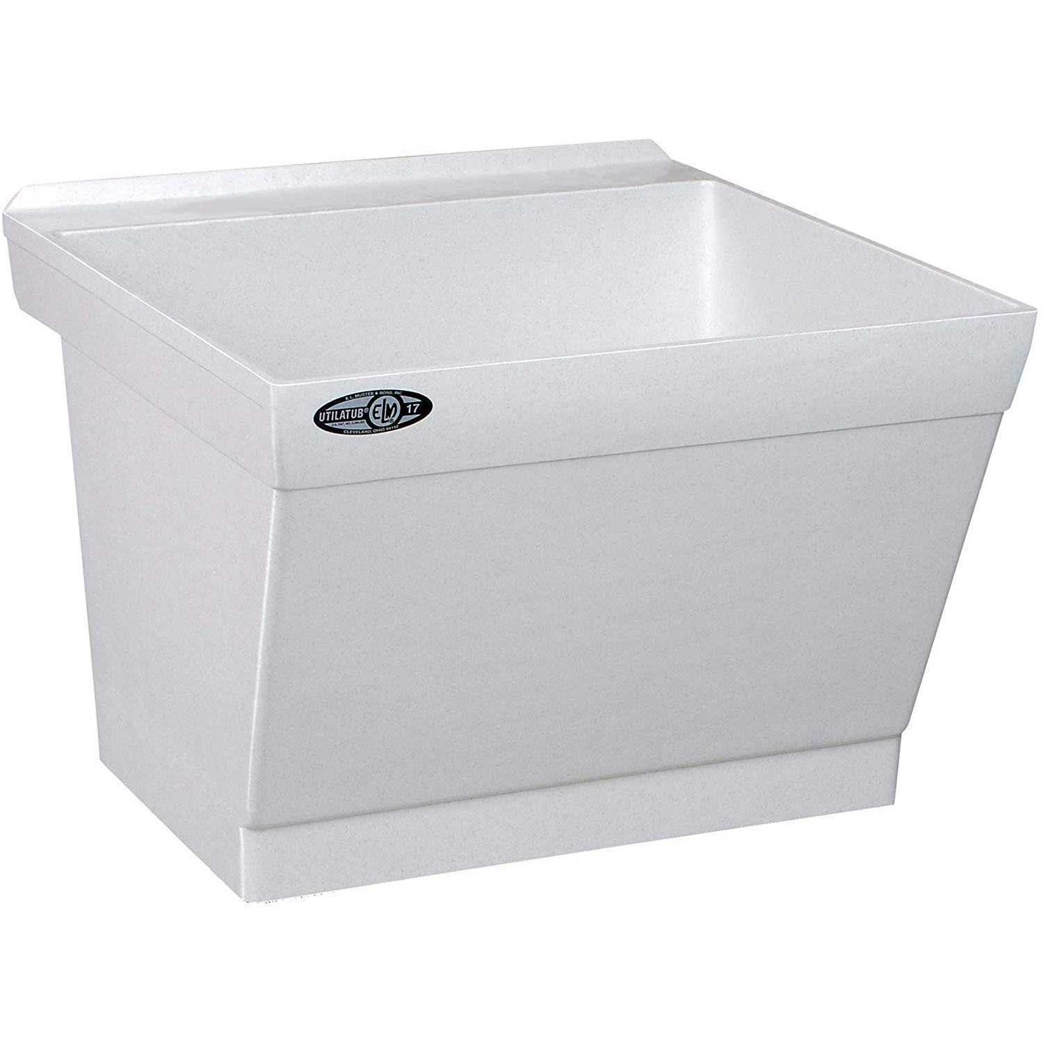 Mustee 17W Utilatub Laundry Tub Wall Mount - Inhomebuy