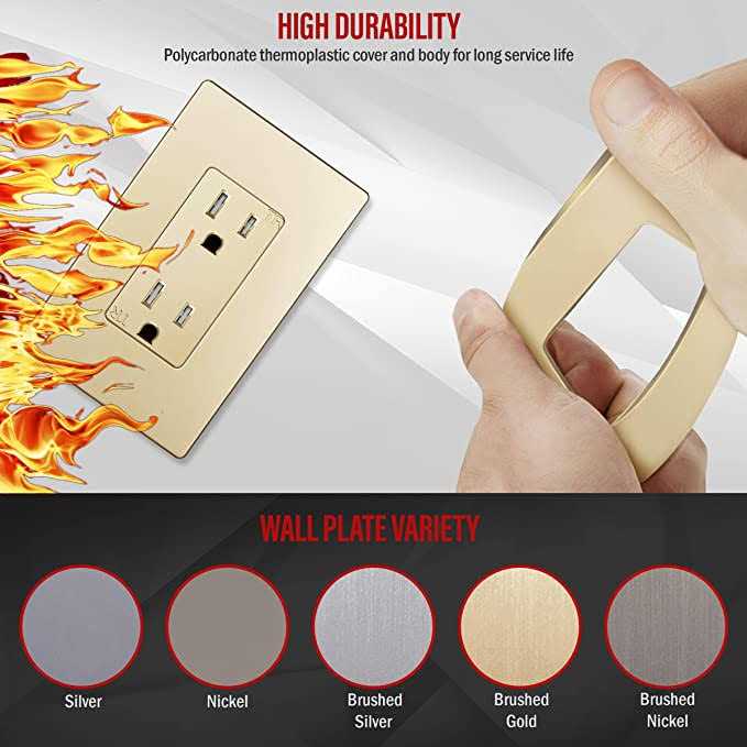 Enerlites Elite Series Decorator Receptacle Child Safe Tamper-Resistant Outlet - Inhomebuy