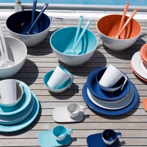 Summer - Salad Bowl & Cutlery - Coral - Inhomebuy