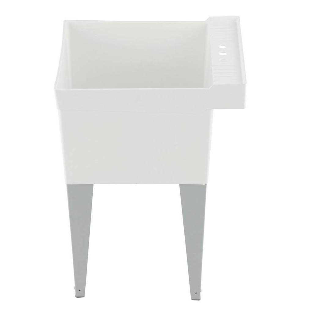 Mustee Utilatub 20 in. W x 24 in. D Single Thermoplastic Laundry Tub 19CFP - Inhomebuy