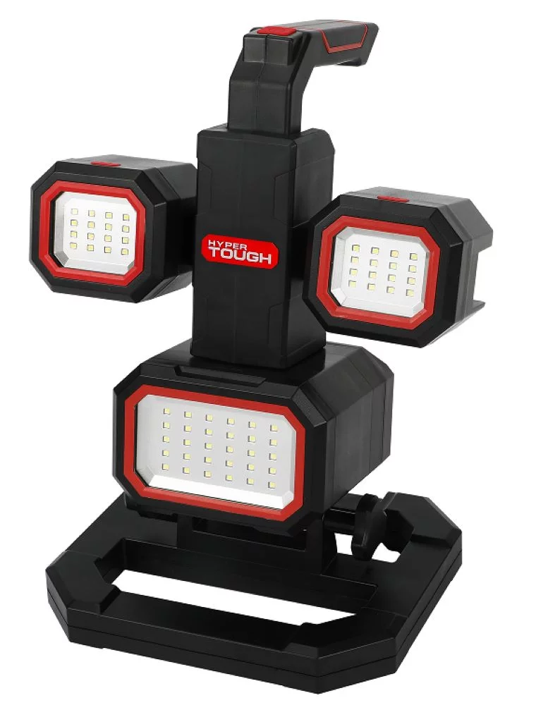 Hyper Tough 2000-Lumen LED Rechargeable Work Light & Detachable Spotlight - Inhomebuy