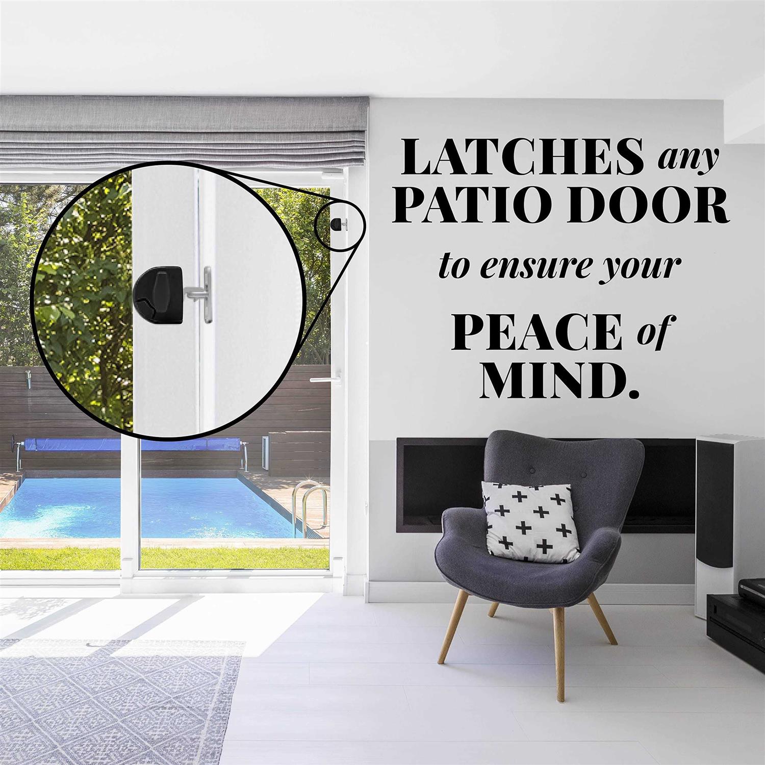 Sliding Door Latch Pool Safety Latch Two Way Opening Sliding Door Latch - Inhomebuy