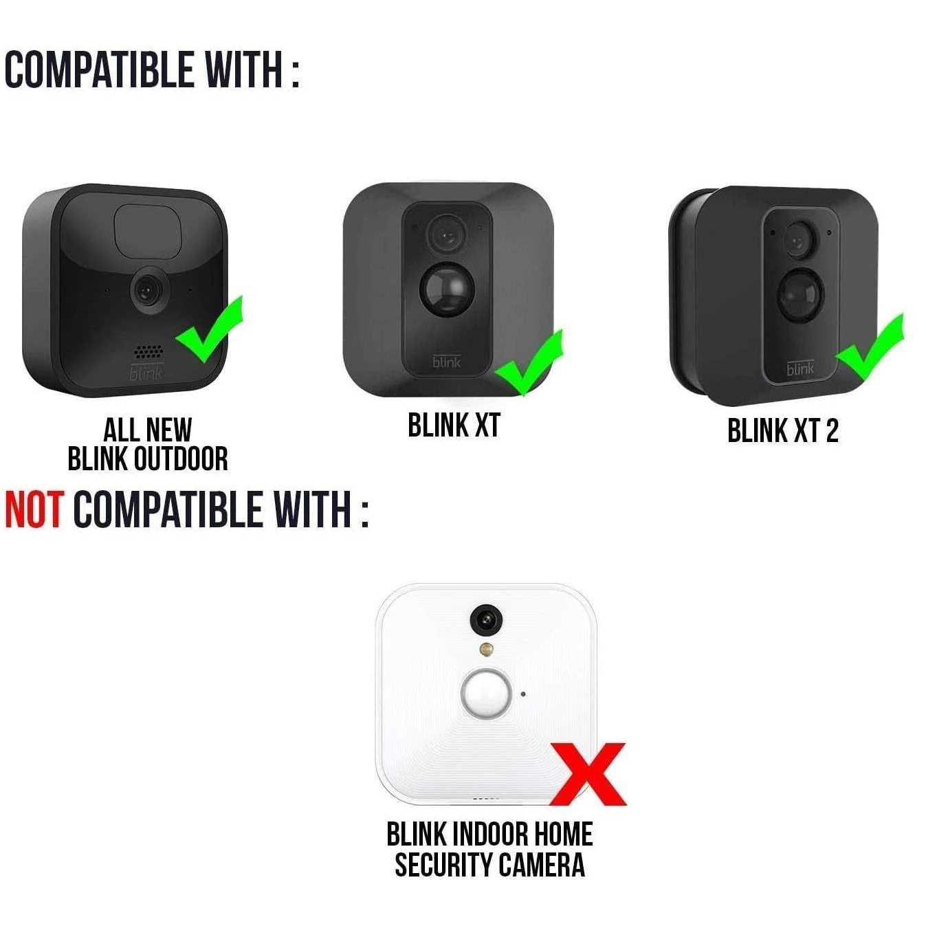 Wasserstein Solar Panel with Internal Battery Compatible with Blink Outdoor, Blink XT and Blink XT2 Outdoor Camera - Inhomebuy