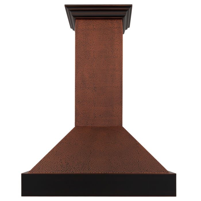 ZLINE 36 in. Hand-Hammered Copper Finish Wall Range Hood, 655-HBXXX-36 - Inhomebuy