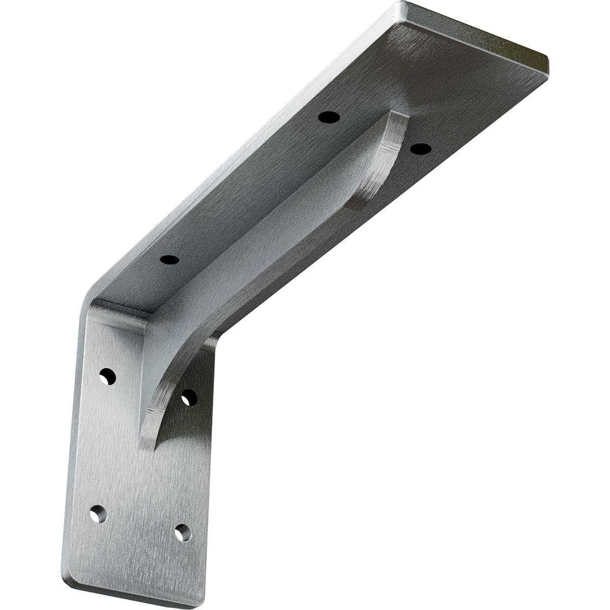 Ekena Millwork 2W x 12D x 7H Steel Hanging Shelf Bracket - Inhomebuy