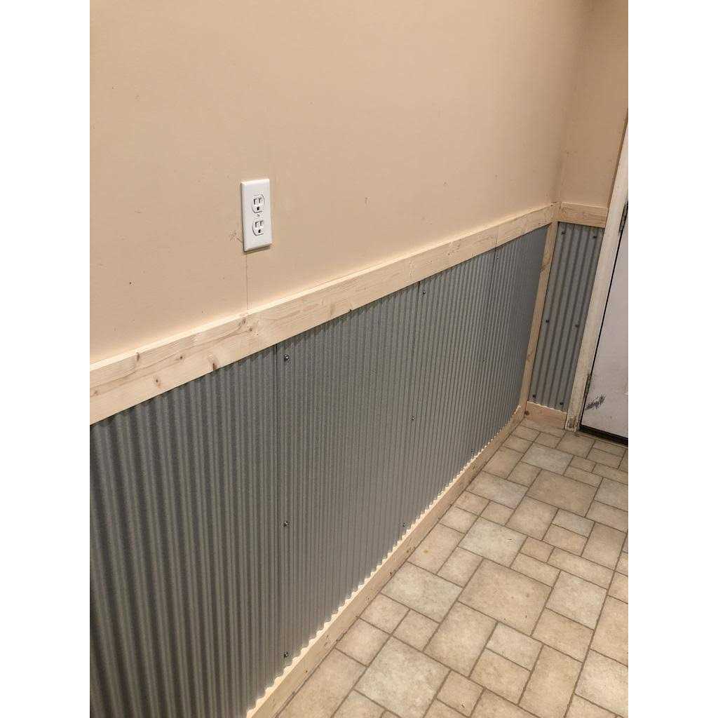 Dakota Tin 24W x 36H Colorado Corrugated Metal Wainscoting Panel - Inhomebuy