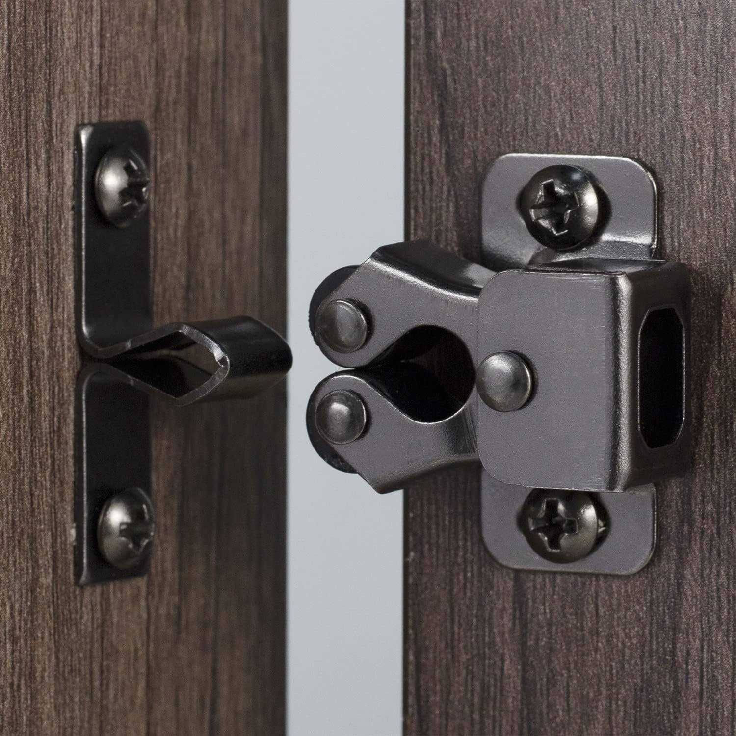 Keenkee Cabinet Latch Double Roller Catch Hardware for Cupboard Closet Cabinet Door Latches and Catches - Inhomebuy