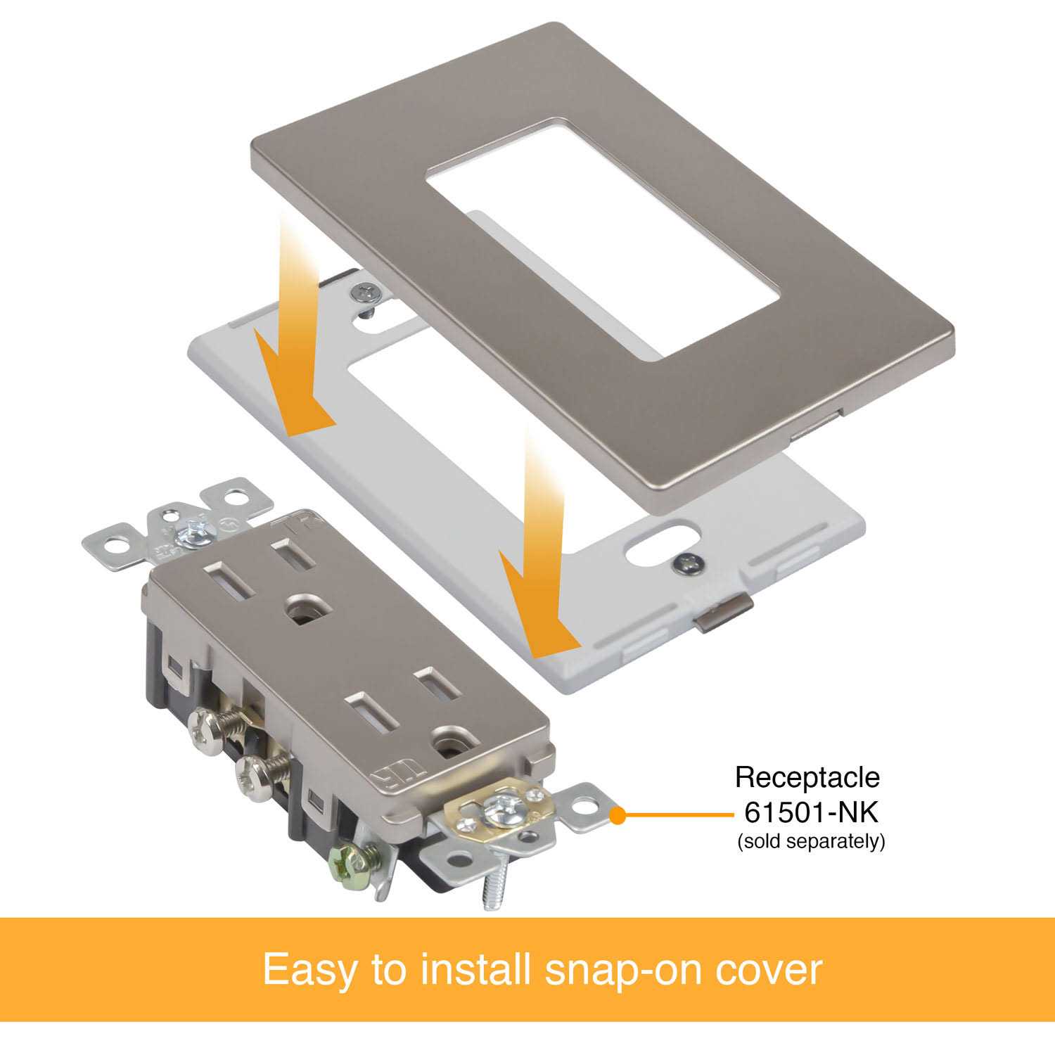 Enerlites Elite Series Screwless Decorator Wall Plate Child Safe Outlet Cover - Inhomebuy