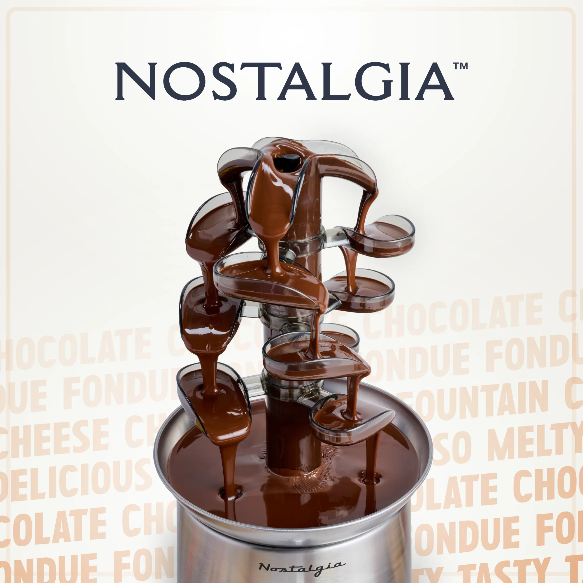 2-Pound Stainless Steel Cascading Fondue Fountain - Inhomebuy