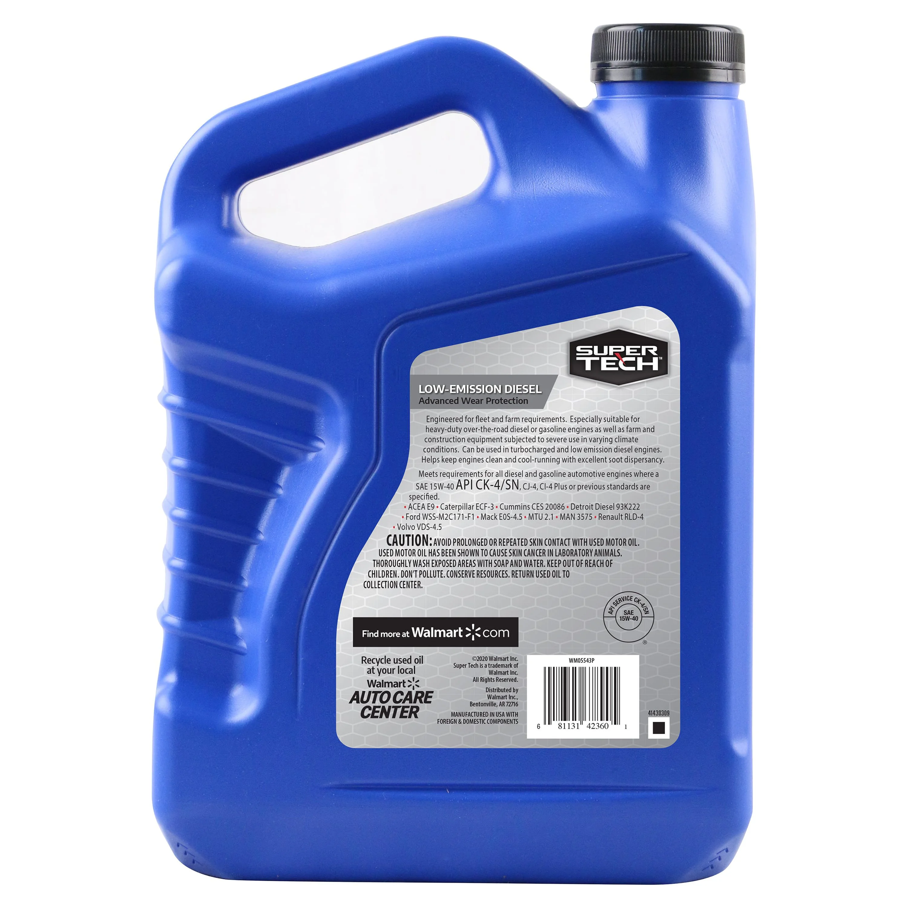 Super Tech Heavy Duty SAE 15W-40 Motor Oil, 1 Gallon - Inhomebuy