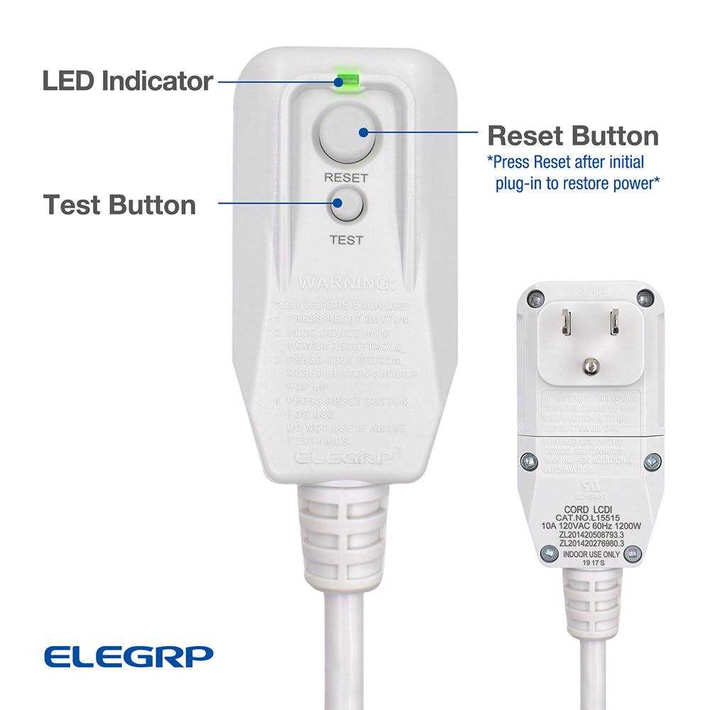 ELEGRP L15515 LCDI Power Cord Plug for A/C Air Conditioner - Inhomebuy