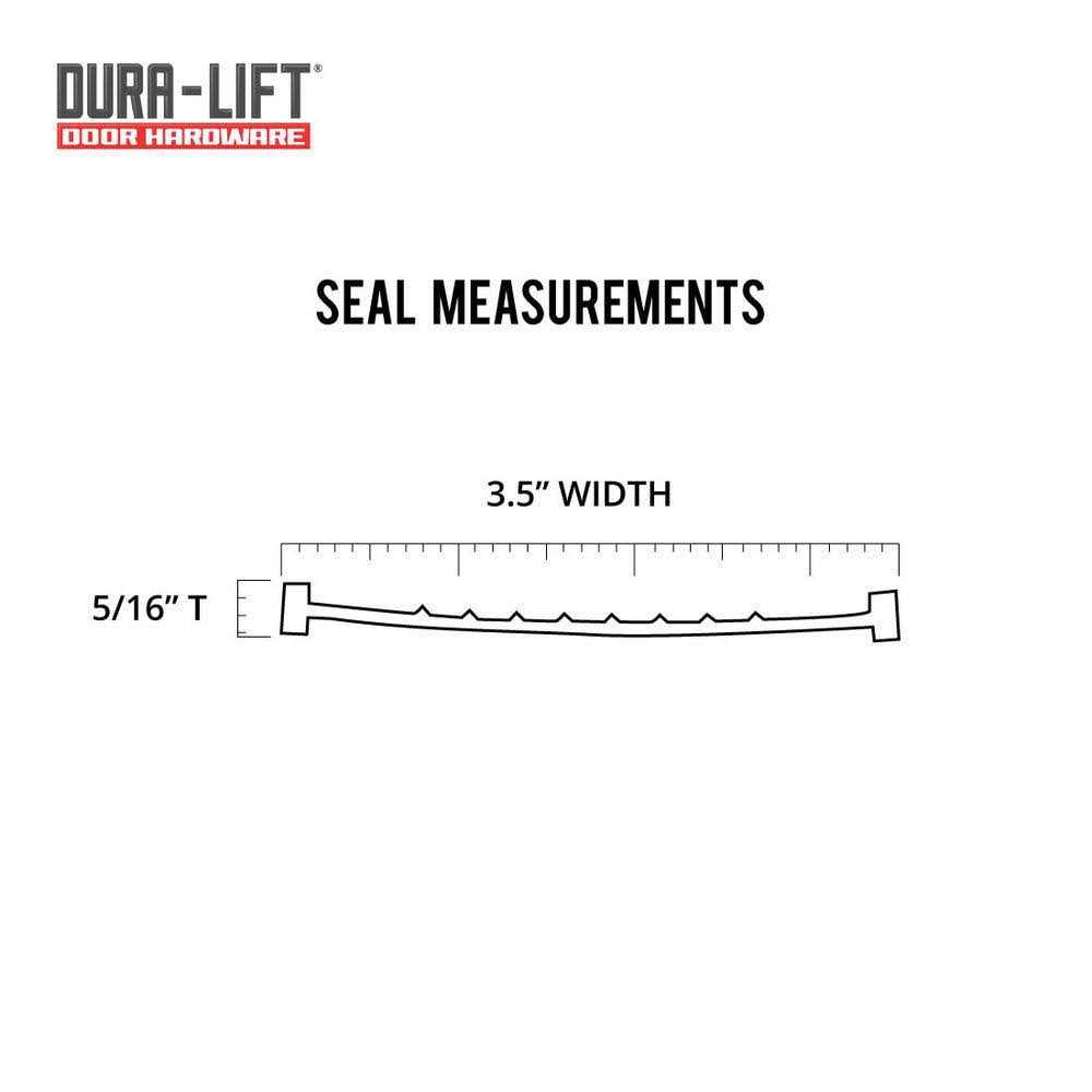 DURA-LIFT Garage Door Double-T Rubber Weather Seal DLSR9 - Inhomebuy